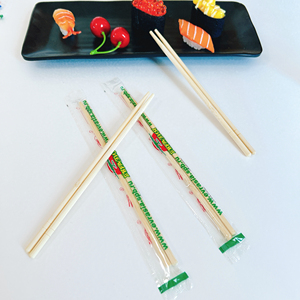 Customized 21/24cm Natural Bamboo <strong>Disposable</strong> <strong>Chopsticks</strong> with PP Bag for Hotels Restaurants Travel and Camping - Product Image 1