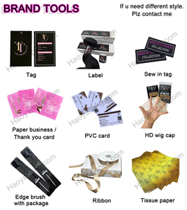 Tùy Chỉnh Cá Nhân Logo Phần Mở Rộng Tóc Bao Bì Quà Tặng Giấy Bó Tóc Treo Thẻ Nhãn Tóc Giả Thẻ Với Cá Nhân Logo - Product Image 4