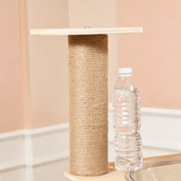 Grande Villa Moderne de Luxe pour Chat, Optimisant l'Espace, et Arbre à Chat Capsule avec Poteau à Gratter Écologique et Échelle