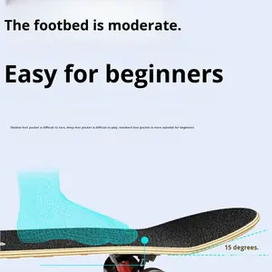 Skateboard pour débutants, idéal pour les figures professionnelles, 7 couches d'érable canadien, double kick concave, standard et pour les figures. - Product Image 4