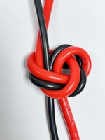 Kabel Tenaga Surya TUV CE Bersertifikat 5m IP67 Tahan Air 10AWG 6MM2 Isolasi Karet XLPE Tembaga Berlapis Timah Kabel Ekstensi PV