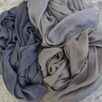 Luxueux Hijab Musulman en Modal, Foulard Long Marron Uni Doux pour Femme, Vente en Gros 100% Rayonne et Modal