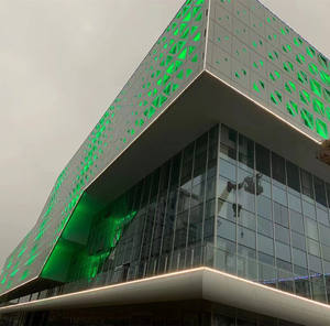 Revêtement décoratif de mur de verre extérieur en <span class=keywords><strong>aluminium</strong></span> et mur de rideau en verre mur de façade - Product Image 2