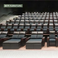 BFP Heim- und Gewerbe-Projektmöbel Heimkino-Sitze Echtleder und Mikrofaser-Leder Polstersofa
