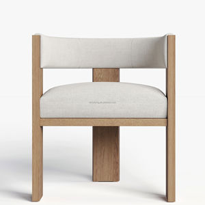 FERLY Luxury Morden Customization <strong>Dining</strong> Room Furniture Modern Wood Column Armrest <strong>Dining</strong> <strong>Chair</strong> - Product Image 4