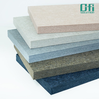 ISO 9001 Geluidsisolerende Polyester Akoestische Panelen ASTM E84 Klasse A Brandwerende Akoestische PET Panelen voor Commerciële Akoestische Ruimtes
