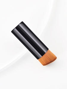 <span class=keywords><strong>Pinceau</strong></span> de fond de teint portable noir <span class=keywords><strong>pinceau</strong></span> de maquillage <span class=keywords><strong>biseauté</strong></span> pour crème liquide et poudre Contour polissage mélange correcteur visage brosse - Product Image 3