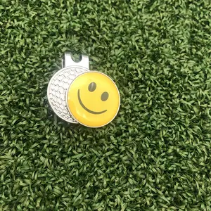 모자 클립을 가진 공 감적, 큰 자석 고정되는 미소 금속 골프 모자 클립 공 감적을 발송하게 준비되어 있는 다른 골프 제품