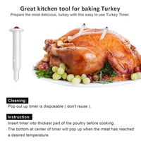 Termometer Unggas & Timer Masak SW untuk Ayam, Kalkun, Steak & Kentang - Digital 85/185 Baterai AAA