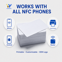 Tarjeta NFC en Blanco de 13.56MHz NFC213, Programable, PVC, RFID, Reescribible, Sin Contacto, Inteligente, Venta al Por Mayor Directa de Fábrica