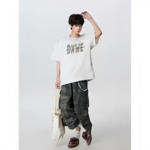 T-shirt imprimé col rond style urbain 2026, 280 grammes, coton biologique, séchage rapide, respirant, écologique, <span class=keywords><strong>pour</strong></span> hommes et femmes, vente en gros - Product Image 2