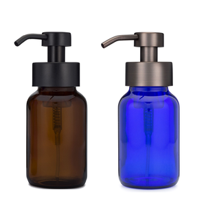 Botella de bomba de espuma de vidrio de lujo ligero para cosméticos - Product Image 1