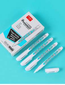 ปากกาเจลเขียนยางกันน้ำสองหัว ขนาด 0.7/1.0/2.5 มม. แบบถาวร สีขาว สำหรับเขียนกราฟฟิตี ปลอดภัยต่อสิ่งแวดล้อม 1 ชิ้น - Product Image 5