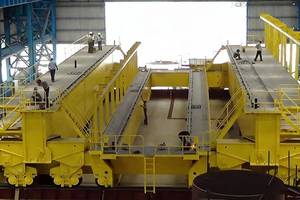 رافعة علوية معدنية من نوع <span class=keywords><strong>YZ</strong></span> بسعة 120 طن/35 طن/150 طن مقاومة لدرجات الحرارة العالية، رافعة مخصصة حسب الحمولة المطلوبة - Product Image 6