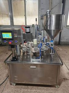 Meilleur prix machine de remplissage scellage de tasse de yaourt machine de remplissage scellage de crème glacée de tasse de papier en plastique - Product Image 4