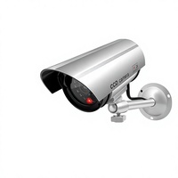 Nouvelle caméra factice éclairée directe usine, caméra de surveillance réaliste, étanchéité IP54, en plastique ABS, faux moniteur de sécurité