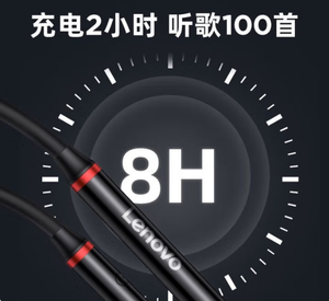 Audífonos Inalámbricos <span class=keywords><strong>Bluetooth</strong></span> Para el Cuello <span class=keywords><strong>Lenovo</strong></span> HE05X, Universales Para Deportes y Correr, Compatibles con Xiaomi, Apple, Android, Negro Intenso - Product Image 4