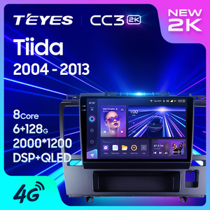 Lecteur DVD de voiture TEYES CC3 2K pour Nissan Tiida C11 <span class=keywords><strong>2004</strong></span> - 2013 <span class=keywords><strong>9</strong></span> pouces F2 autoradio lecteur DVD de voiture avec caméra de recul - Product Image 2