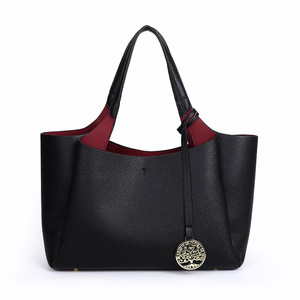 Nouveau <span class=keywords><strong>Sac</strong></span> à Main Chic Transfrontalier Grande Capacité Minimaliste Haut de Gamme en PU avec Fermeture Éclair, <span class=keywords><strong>Sac</strong></span> de Navetteur Sous le Bras, Finition Grain de Litchi Vintage - Product Image 5