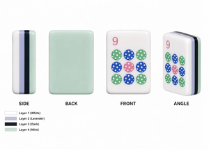Jeu de Mahjong Américain de Luxe en Acrylique Écologique et Durable, Gravé, pour Cadeau, Jeux de Cartes et d'Échecs - Product Image 6