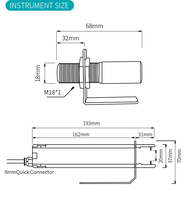Aice Tech Digital Infrared Thermometers Industry Non Contact Temperature Transmitter Short Infrared Temperature Sensor