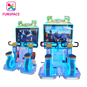 Équipement de parc d'attractions 47 pouces Double Rider Jeux à pièces Simulateur de course de vélo Machine de jeu d'arcade - Product Image 5