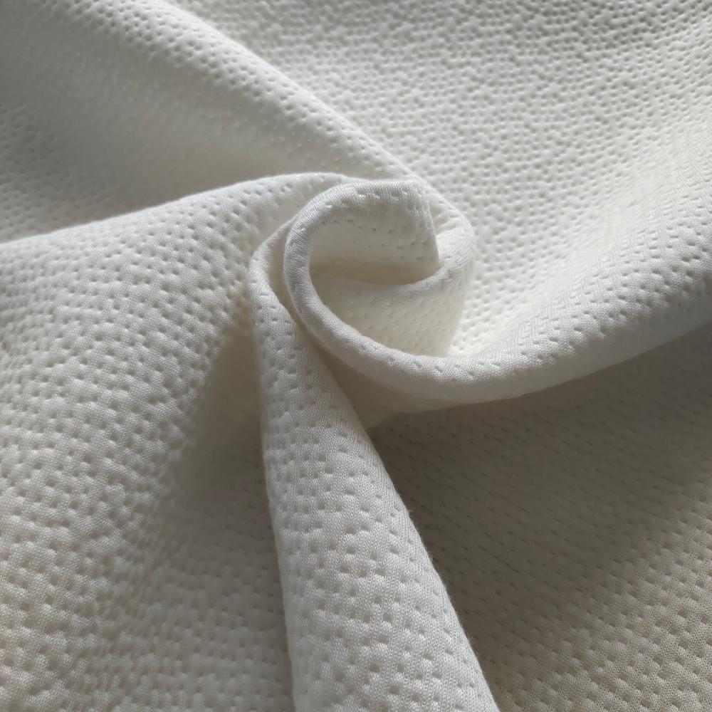 Bamboo Fiber Jacquard Mattress Fabric Breathable Stretch Waterproof Mattress Cover Pillowcase Environmental Protection