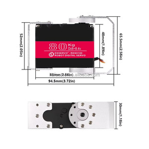 Dsservo RDS5180 Versión Mejorada, Servomotor de Alto Torque de 80 kg con Soportes para Robótica, Derrapes, Coches RC, Piezas de Barcos RC - Product Image 1