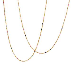 Collier personnalisé avec logo, en acier inoxydable plaqué or 18 carats, résistant à l'eau et inaltérable, pour femme - Product Image 5