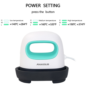 Mini presse à chaud facile à utiliser pour t-shirts, chaussures, chapeaux, petits projets de vinyle thermocollant, <span class=keywords><strong>fer</strong></span> à <span class=keywords><strong>repasser</strong></span> portable pour transfert thermique - Product Image 4