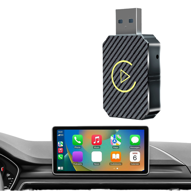 Wireless CarPlay Adapter Plug&Play 2-in-1 Mini Box BT Dongle OEM Universal Fitment USB Portable