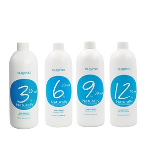น้ำยาเร่งปฏิกิริยาสีผม Augeas 3% 6% 9% 12% ยี่ห้อขายดี ขายส่งสำหรับครีมออกซิแดนท์ย้อมผม ไฮโดรเจนเปอร์ออกไซด์ - Product Image 1