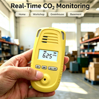 Monitor CO2 Genggam Detektor CO2 Portabel dengan Pengukur Suhu dan Kelembapan NDIR 400-5000ppm untuk Rumah, Kamar Tidur, Mobil, Ruang Tanam, Kualitas Udara