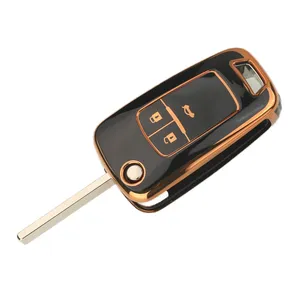 Étui de <span class=keywords><strong>clé</strong></span> de voiture en TPU souple 2/3/4/5 boutons pour Buick/Opel <span class=keywords><strong>Chevrolet</strong></span> Cruze Epica Lova Camaro Impala Aveo Malibu Sail <span class=keywords><strong>Orlando</strong></span> - Product Image 3