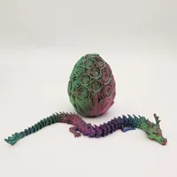 Telur Mawar 9cm Cetak 3D Naga Cina Panjang 30cm SDD01 Hadiah Paskah Fantasi untuk Anak-Anak Dekorasi Rumah & Suvenir Pesta