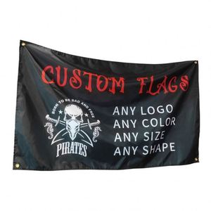 Good Quality Best Price Dye Sublimation Outdoor Activities Black Custom Flags <b>Banners</b> - Product Image 5