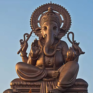Home and Factory Custom Made <strong>Large</strong> Size Antique Ganesh <strong>Ganesha</strong> <strong>Statue</strong> Fiberglass Resin Hindu God Buddha Religious Decor - Product Image 2