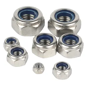 Sunpoint M3 M4 M5 M6 M8 M10 M12 304 Stainless Steel Screw Bolts And Nuts Manufacturers Nylon Nuts Hex Hexagon Lock Nut