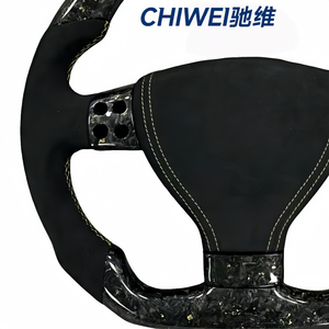 Adecuado para Volkswagen R36 <span class=keywords><strong>GTI</strong></span> <span class=keywords><strong>Golf</strong></span> <span class=keywords><strong>5</strong></span> MK5Passat B6 <span class=keywords><strong>Volante</strong></span> con luces LED de diodo emisor de luz de carbono forjado - Product Image 2