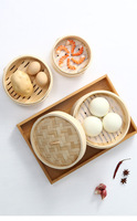 Vapeur en bambou naturel artisanal pur en acier inoxydable durable écologique et durable