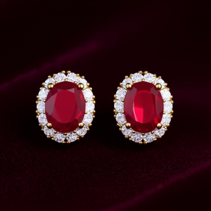 Elegant 18K Solid Gold <b>Black</b> Diamond <b>Earrings</b> Oval Cut Natural D Color <b>for</b> Certified Classic Wedding Jewelry <b>Women</b> - Product Image 2