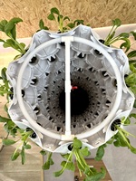 Tour de culture verticale aéroponique et hydroponique agricole avec éclairage LED pour la culture de fraises, laitues, herbes et légumes