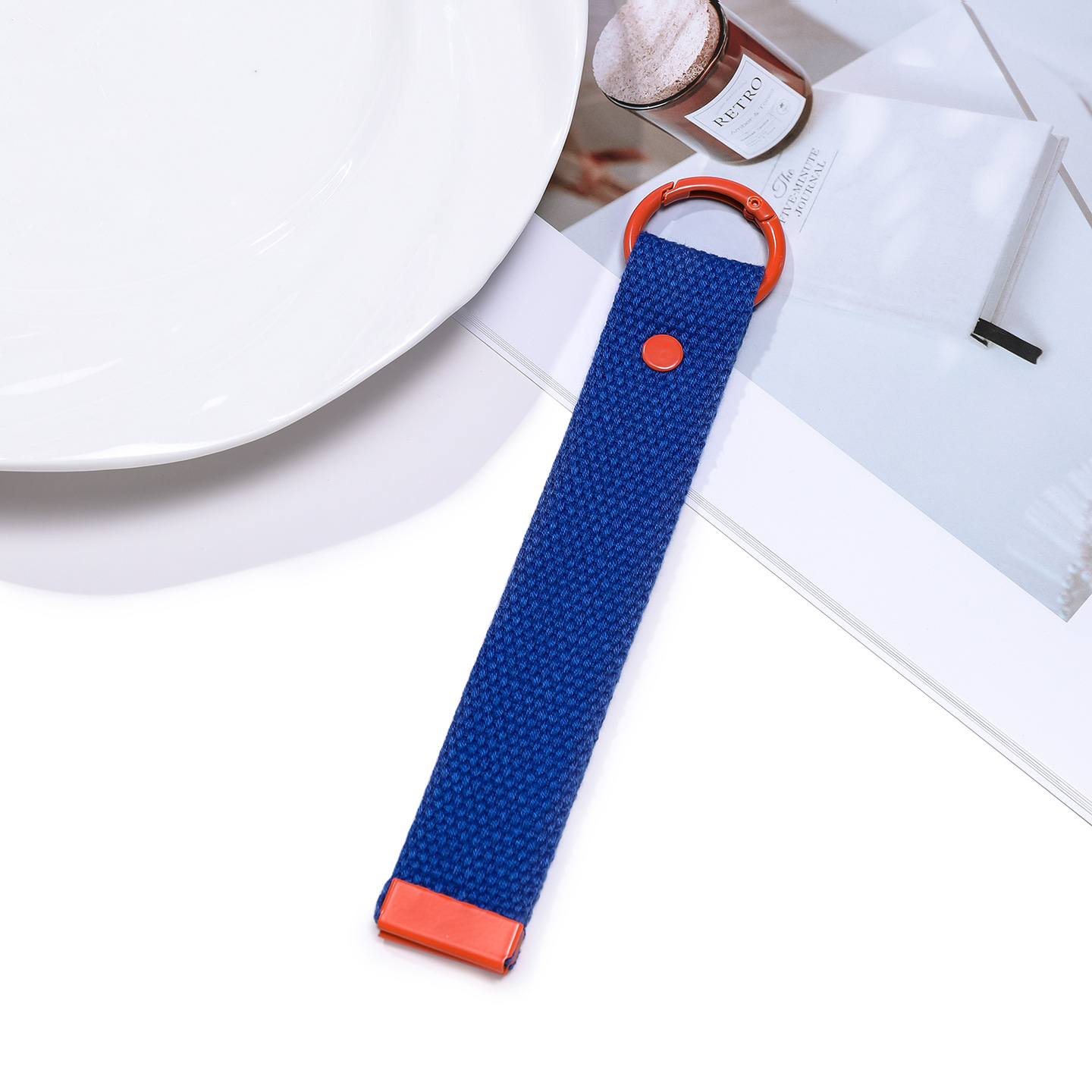 Cuerda F17 Azul Royal con Hebilla Naranja