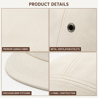 Gorra de Lona Unisex Ajustable para Pesca y Campamento, con Bordado 3D, 100% Algodón, para Deportes al Aire Libre, Personalizada con Visera Curva, Venta al Por Mayor