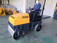 Compacteur vibrant à double tambour lisse de 1,2 tonne, petit, pouvant être conduite, pour asphalte, sol, béton, rouleau compresseur routier avec moteur