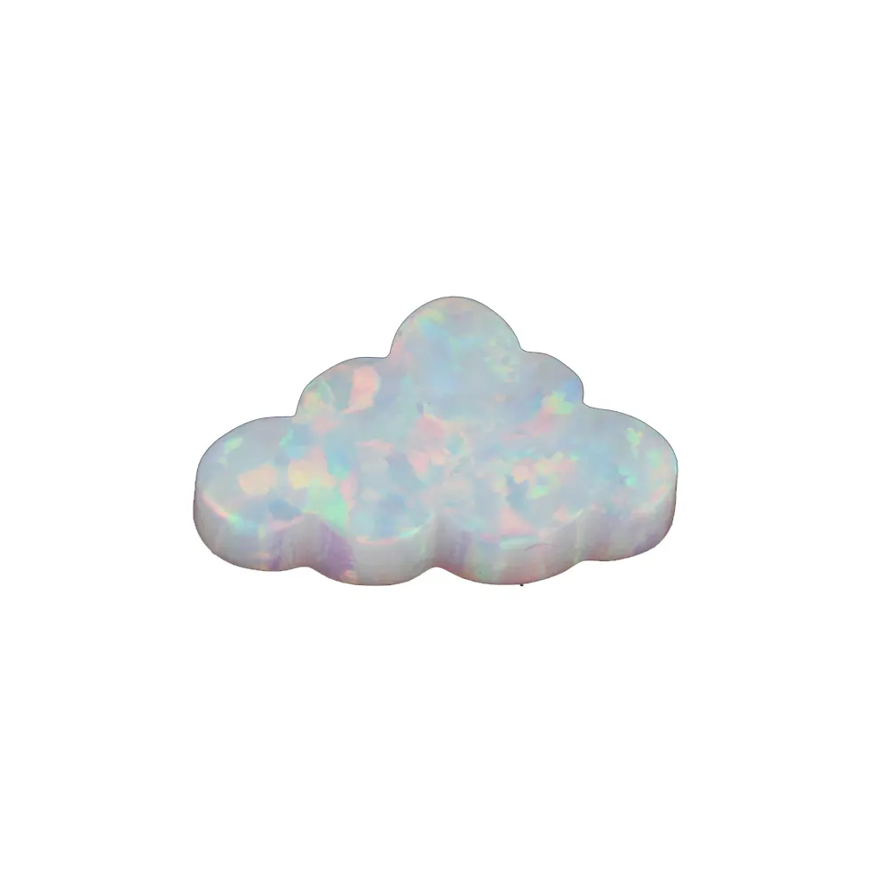 Synthetic Cloud Opal Stone , Snow White Cloud Opal , OP17 Red Fire Opal Cloud