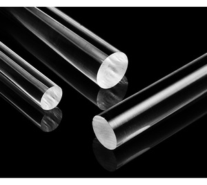 Usine En Gros Haute Translucide LED Éclairage Transparent PMMA En Plastique Rond Acrylique Tige Transparente - Product Image 2