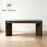 Bureau d'ordinateur et de travail en bois massif, design présidentiel moderne et antique, avec tiroir, pour bureau, chambre et bureau à domicile
