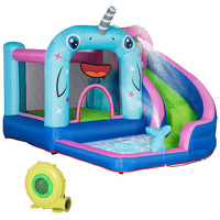 Castillo Inflable Comercial de Alta Calidad, Casa de Brinco para Niños con Tobogán, Juegos de Parque Infantil Interior al por Mayor