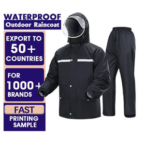 Traje Impermeable de Punto de Poliéster de Alta Calidad, Chaquetas de Seguridad Reflectantes para Trabajo, Impermeables para Pescadores - Product Image 1